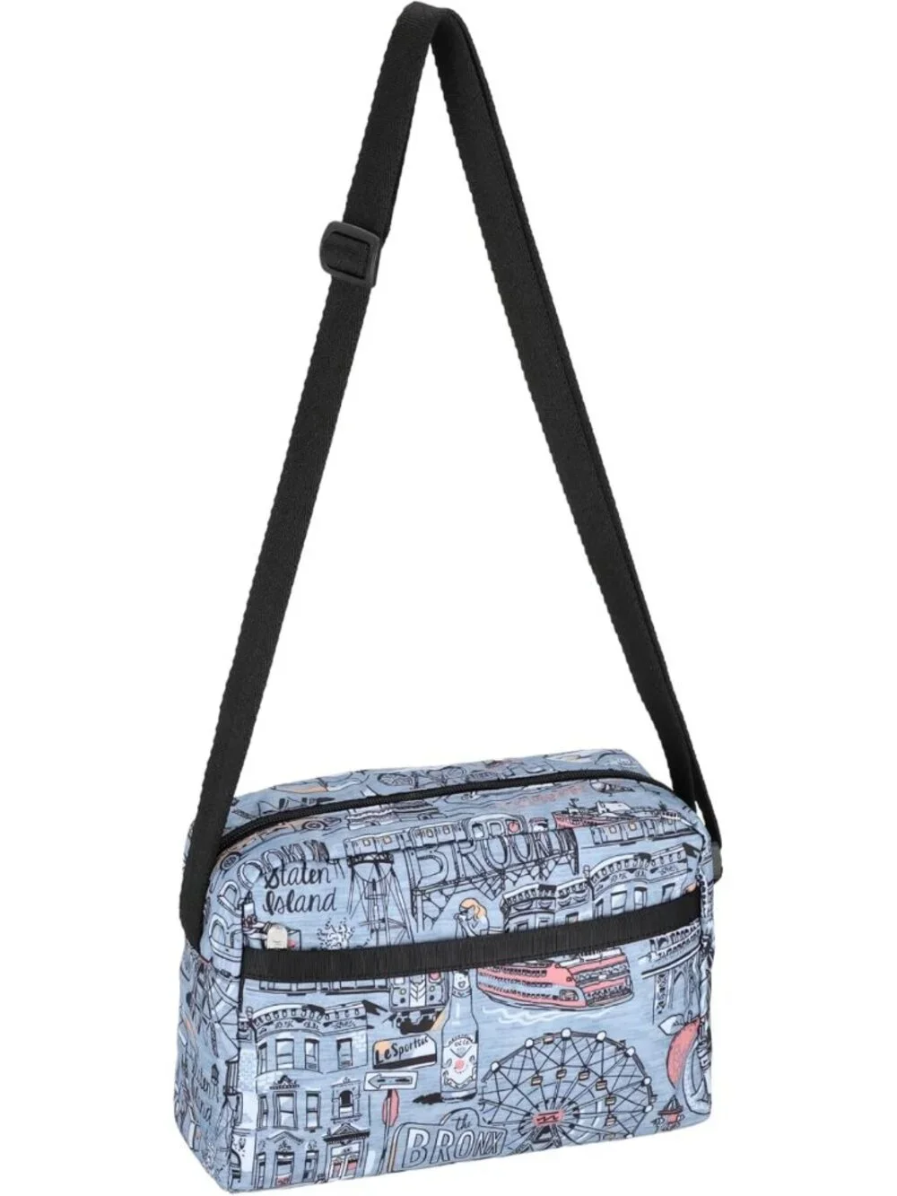 Stylish Crossbody Bag with Adjustable Strap, Multiple Pockets, and Lightweight